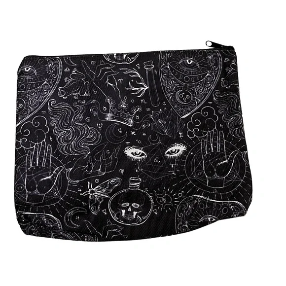 Witchy black zippered pouch - Picture 3 of 5